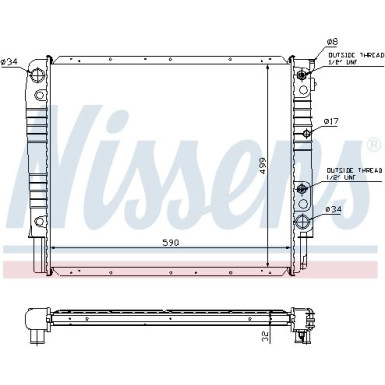 Wasserkühler PKW | VOLVO 940 (B230FT) 92-94 | 65542A