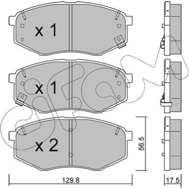 CIFAM Bremsbelagsatz, Scheibenbremse | 822-942-0