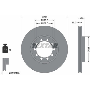 Bremsscheibe Renault P. Mascott | 93117500