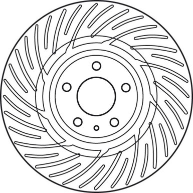 Bremsscheibe Vw S. A4/A5 07-/Q5 | DF6014S