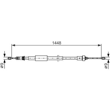 Handbremsseil re | RENAULT CLIO 05 | 1987482386