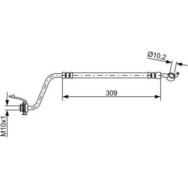 Bremsschlauch | HYUNDAI | 1987481890