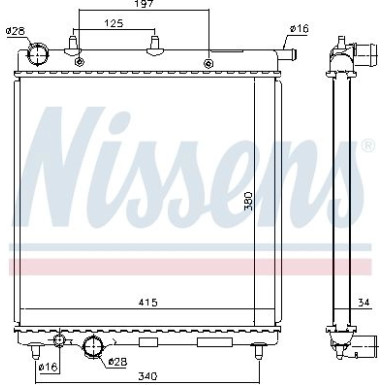 Wasserkühler PKW | CITROEN C3 1.4 AUT. 02 | 61279