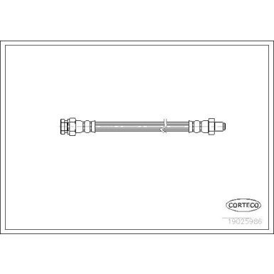 CORTECO Bremsschlauch | 19025986