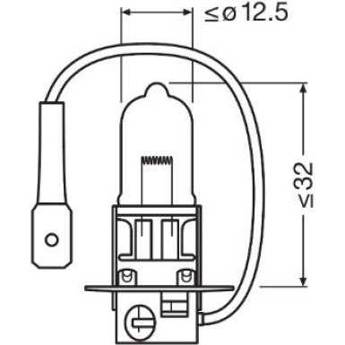 H3 Osram | 12V 55W PK22S NL | Night Breaker Laser | 64151NL