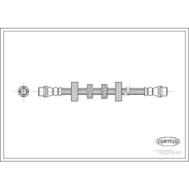 CORTECO Bremsschlauch | 19020444