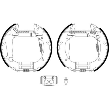 Satz Bremsbacken Hyundai Getz 1.1-1.6 09/02-09/05 | 84063300