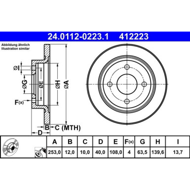 Bremsscheibe | 24.0112-0223.1