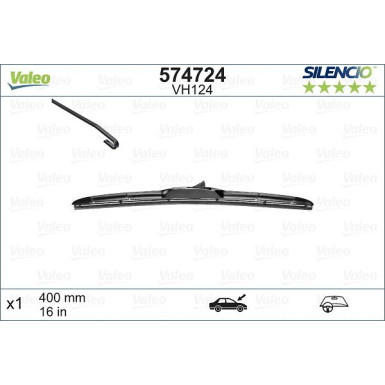 VM124 VALEO Silencio HBLADE (1x) | i20, Rio III, RAV 4 | 574724