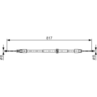 Handbremsseil | MERCEDES W164 05 | 1987482024