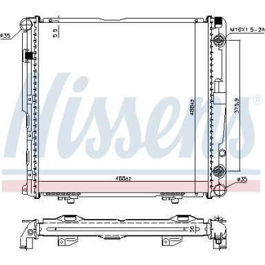 Wasserkühler PKW | MERCEDES W124 | 62751A