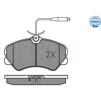 Bremsbelagsatz Fiat P. Ducato -94 Mit Sensor | 025 212 0519/W