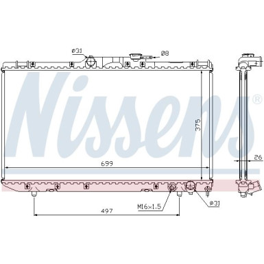 Wasserkühler PKW | TOYOTA Carina E | 64664A