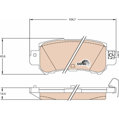 Bremsklötze HA | MAZDA CX-3,CX-5 11 | GDB3539