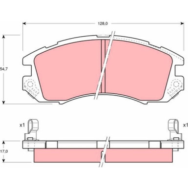 Bremsbelagsatz Subaru P. Impreza | GDB989