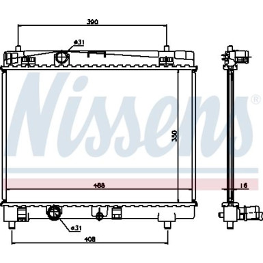 Wasserkühler PKW | TOYOTA Yaris 05 | 64671A