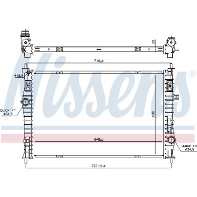 Wasserkühler PKW | Peugeot 308 13 | 636042