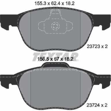 Bremsbelagsatz Ford P. Focus 04-/11-/Mazda/Volvo | 2372301