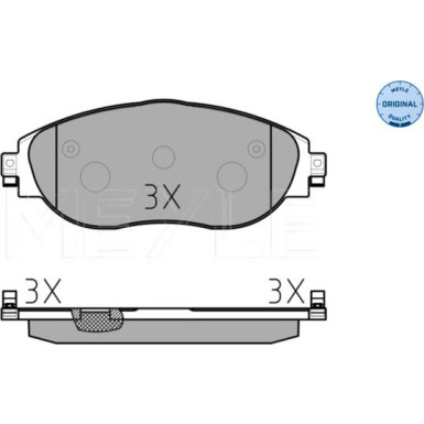 Bremsbelagsatz Vw P. Sharan 10-/Alhambra 10-/Golf Vii/Octavia 12- Mit Sensor | 025 251 1720/W