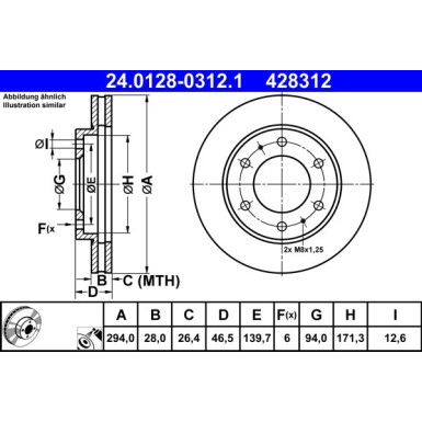 Bremsscheibe | 24.0128-0312.1