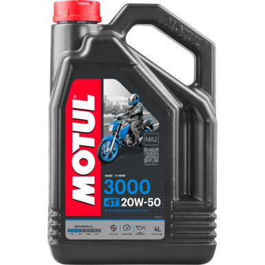 Motul 3000 Road / V-Twin 4T MA2 20W-50 4 Liter | 107319