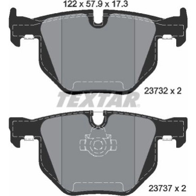 Bremsbelagsatz Bmw T. E60/61 03 | 2373201