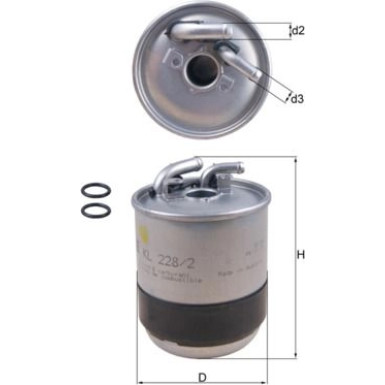 KNECHT Kraftstofffilter | KL 228/2D