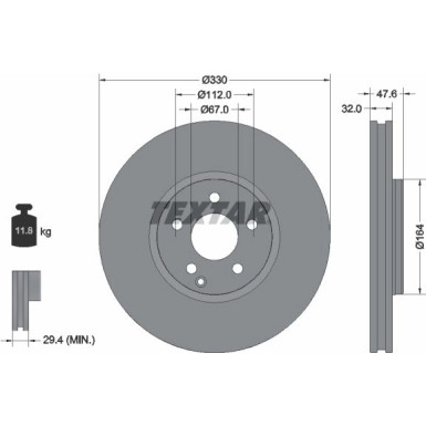 Bremsscheibe Db P. W211 5.0-5.5 4-Matic 03-09 | 92198805