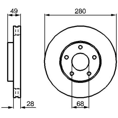 Bremsscheibe | NISSAN X-Trail | 0 986 479 B61