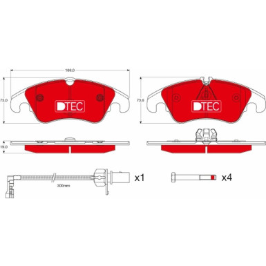 Bremsklötze VA DTEC | AUDI A4,A5,Q5 06 | GDB1768DTE