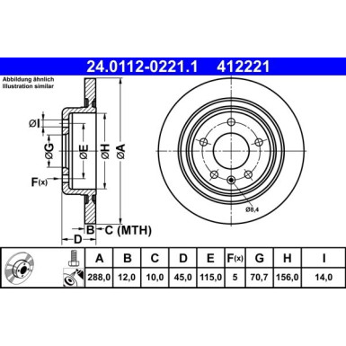 Bremsscheibe | 24.0112-0221.1