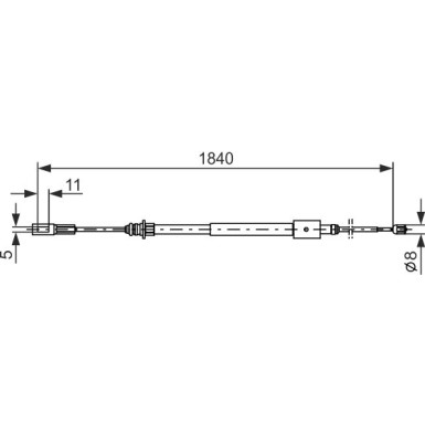 Handbremsseil | CITROEN C5 01 | 1987477712