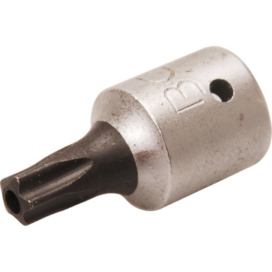 BGS Bit-Einsatz | Antrieb Innenvierkant 6,3 mm (1/4"""") | TS-Profil (für Torx Plus) mit Bohrung TS25 | 2355-TS25