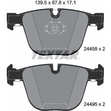 Bremsbelagsatz Bmw P. E70/E71 X5/X6 M Version | 2445801