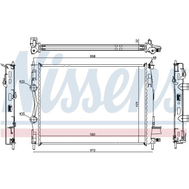 Wasserkühler PKW | NISSAN Qashqai 1,5DCi S + | 67360