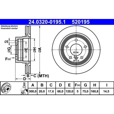 Bremsscheibe Bmw T. 1/3 2.0-2.5 03-13 Power Disc | 24.0320-0195.1