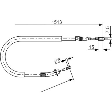 Handbremsseil | MERCEDES Spinter | 1987477852