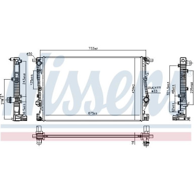 Wasserkühler PKW | Jeep Cherokee 13 | 606524