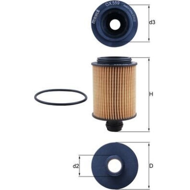 MAHLE Ölfilter | OX 559D