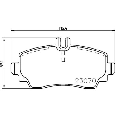 BREMBO Bremsklötze VA | MERCEDES Vaneo 02-05 | P 50 047