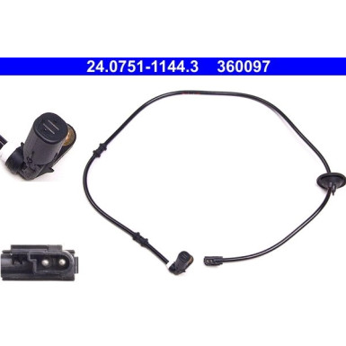 ATE ABS Sensor | 24.0751-1144.3