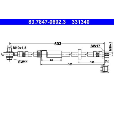 Bremsschlauch | 83.7847-0602.3