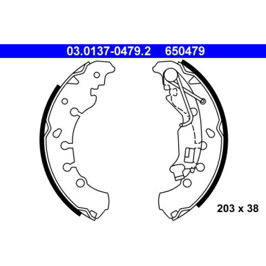 Bremsbackensatz | 03.0137-0479.2