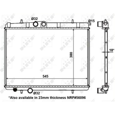 NRF Motorkühler | 56095