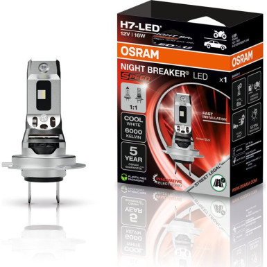 NIGHT BREAKER® LED SPEED H7 PX26D | 64210DWNBSP-1HB