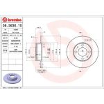 40 481 002 Bremsscheibe VA | FIAT Uno,Panda,124,LANCIA,SEAT 81 | 08.3636.10