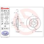 40 481 038 Bremsscheibe VA | FIAT Panda,500,FORD Ka 03 | 09.8616.11