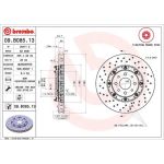 40 481 067 Brembo PREMIUM VA zweiteilig | FIAT 500 Abarth 07 | 09.B085.13