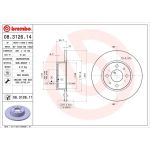 40 482 001 Bremsscheibe HA | ALFA,FIAT,LANCIA 88 | 08.3126.11