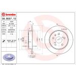 40 482 027 Bremsscheibe HA | FIAT Sedici/SUZUKI SX4 06 | 08.B557.10